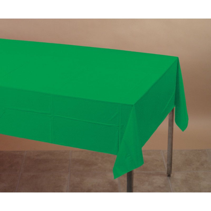 Creative Converting Touch of Color Paper Banquet Table Cover, Emerald Green 54 in x 108 in (40.5 SQ FT) - Image 2